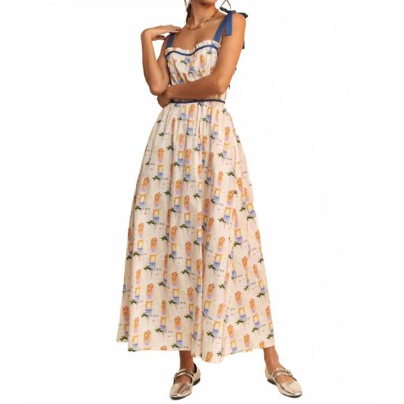 DAVI & DANI Dresses & Skirts - NEW DAVI & DANI sleeveless maxi sundress in landscape print